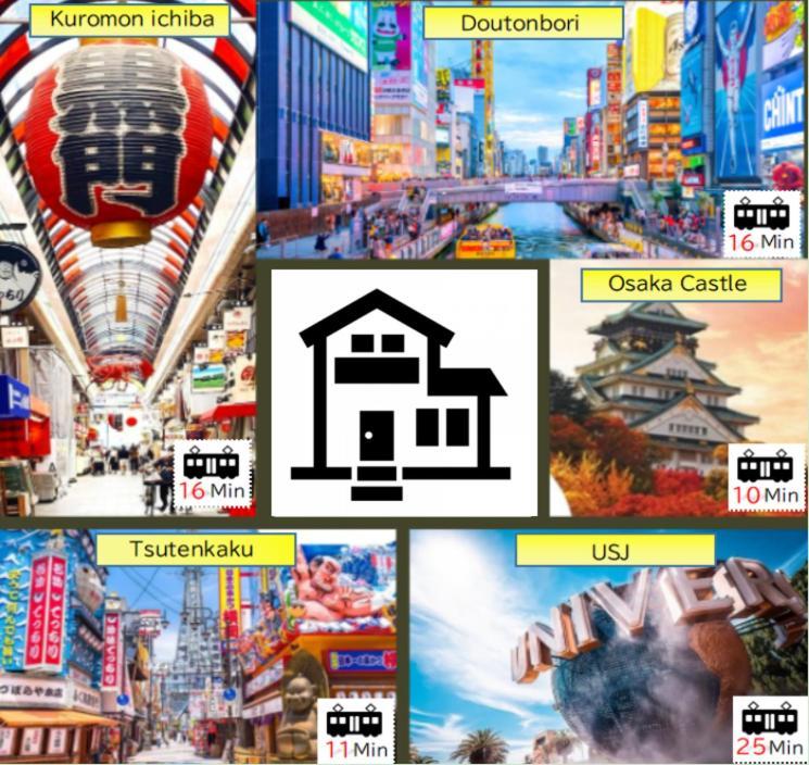شقة Jr天王寺駅・寺田町駅から徒歩圏内！ファミリー大歓迎の広々欧風ハイツ！ أوساكا المظهر الخارجي الصورة